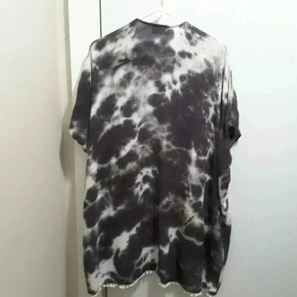 Audrey 3 + 1 tie dye long duster kimono - Picture 2 of 5